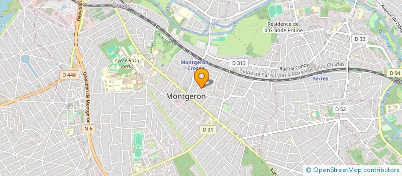 localisation de l'entreprise ISIDOM  MONTGERON