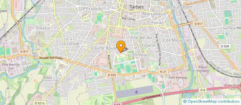 localisation de l'entreprise ISIDOR SEBASTIEN  TARBES