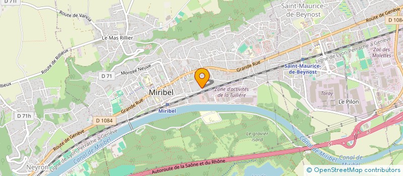 localisation de l'entreprise ISIDORA à MIRIBEL