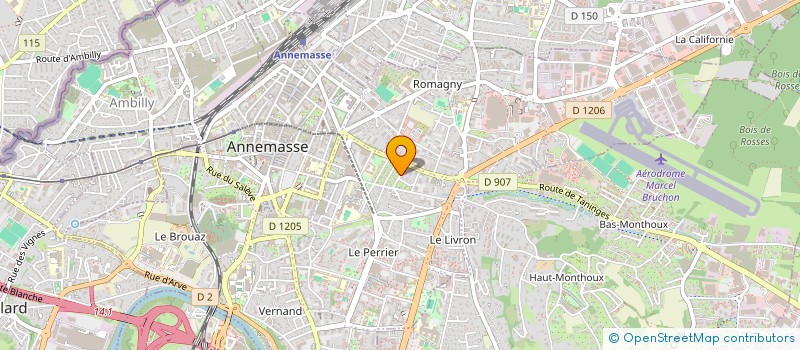 localisation de l'entreprise ISIDORE à ANNEMASSE