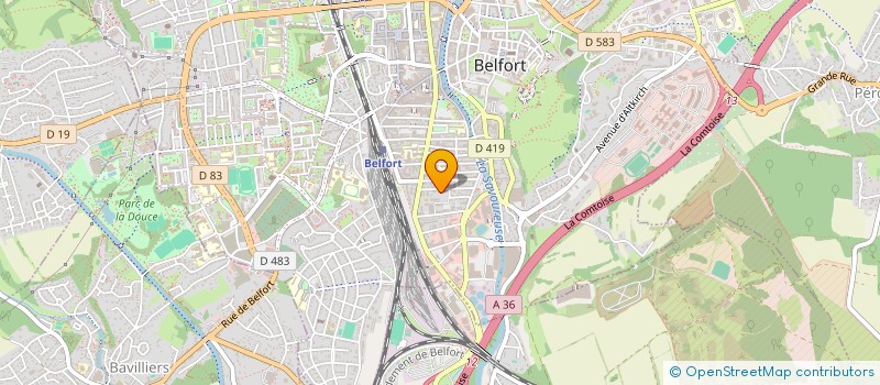 localisation de l'entreprise ISIDORE à BELFORT