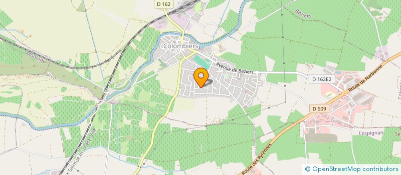 localisation de l'entreprise ISIE à COLOMBIERS