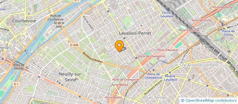 localisation de l'entreprise ISIEO à LEVALLOIS-PERRET