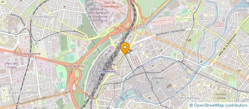 localisation de l'entreprise ISIFOR à STRASBOURG