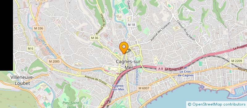 localisation de l'entreprise ISIFRANCE à CAGNES-SUR-MER