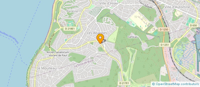 localisation de l'entreprise ISILIS  ARCACHON