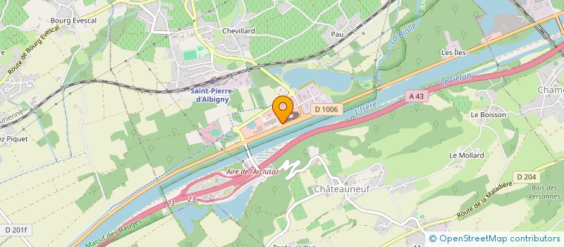 localisation de l'entreprise ISILOC  SAINT-PIERRE-D'ALBIGNY