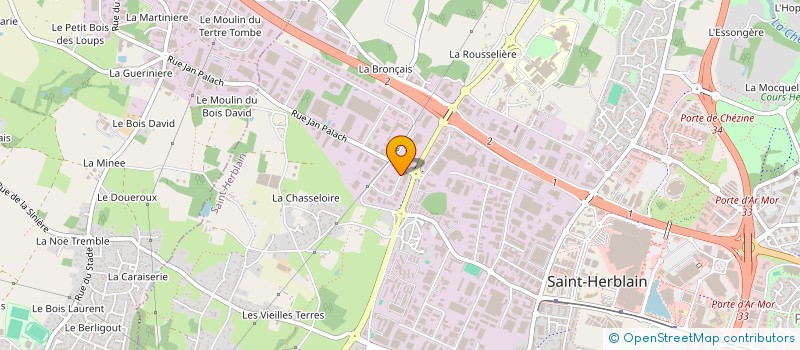 localisation de l'entreprise ISILOG à SAINT-HERBLAIN