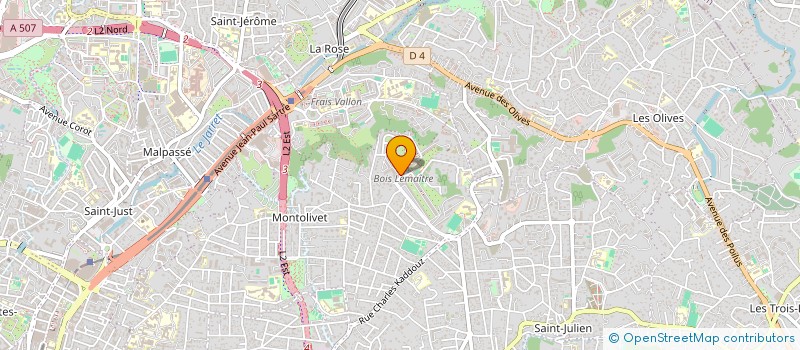 localisation de l'entreprise ISINISTRE  MARSEILLE 12EME