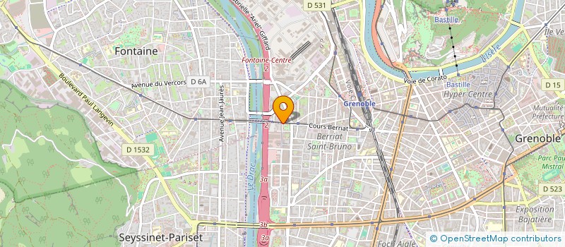 localisation de l'entreprise ISINOVER à GRENOBLE