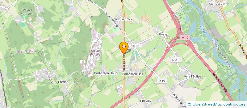 localisation de l'entreprise ISINVEST  SCIENTRIER