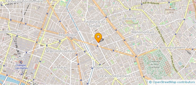 localisation de l'entreprise ISIS 1  PARIS