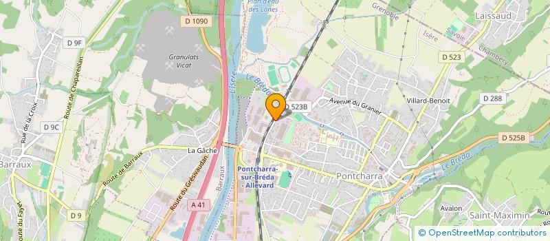 localisation de l'entreprise ISIS à PONTCHARRA