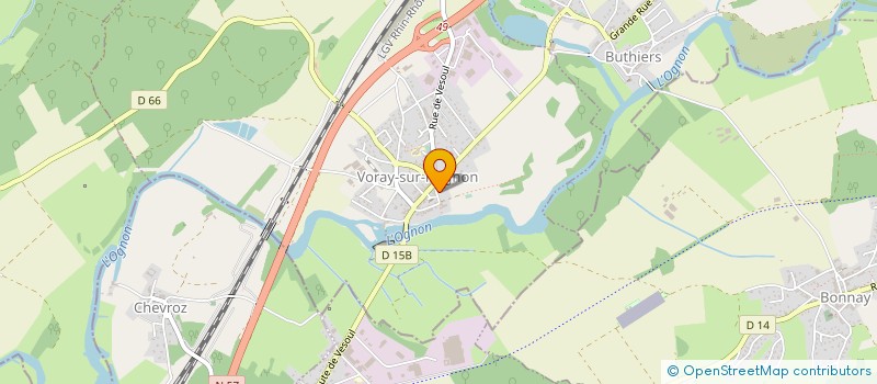 localisation de l'entreprise ISIS  VORAY-SUR-L'OGNON