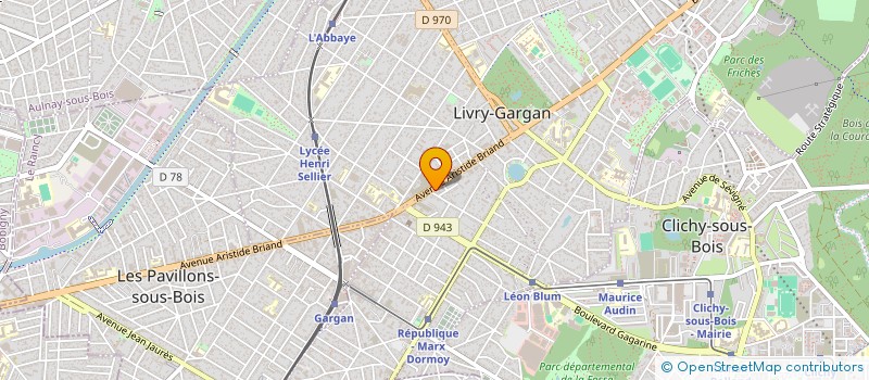 localisation de l'entreprise ISIS à LIVRY-GARGAN