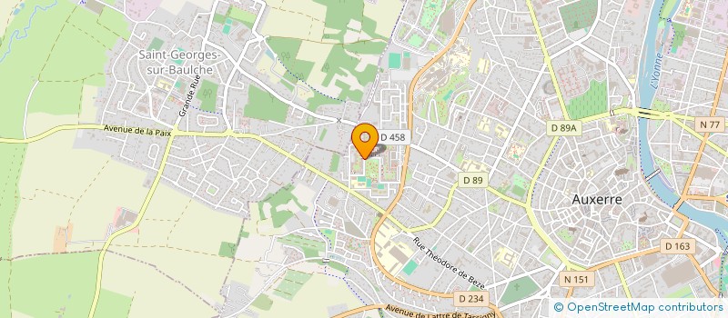 localisation de l'entreprise ISIS à AUXERRE