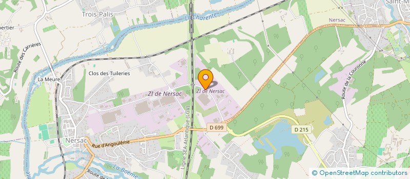 localisation de l'entreprise ISIS à NERSAC