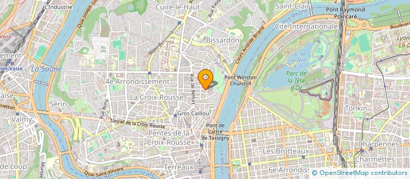 localisation de l'entreprise ISIS  LYON