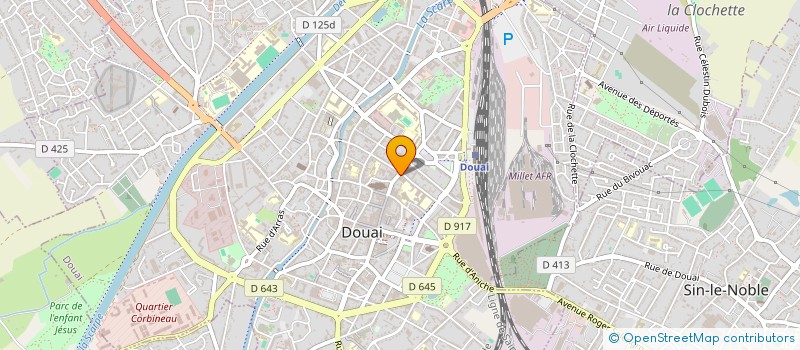 localisation de l'entreprise ISIS à DOUAI