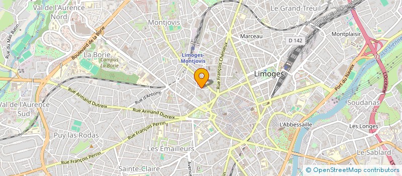 localisation de l'entreprise ISIS à LIMOGES