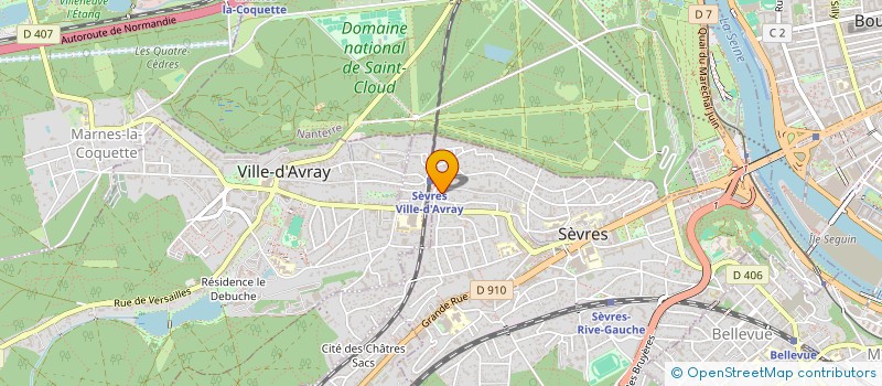 localisation de l'entreprise ISIS à SEVRES