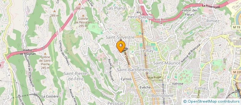 localisation de l'entreprise ISIS à NICE