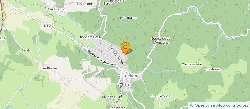 localisation de l'entreprise ISIS  CHATELDON