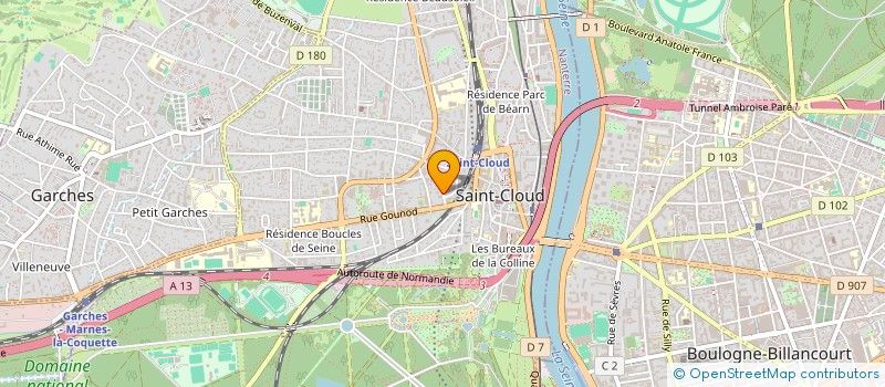 localisation de l'entreprise ISIS à SAINT-CLOUD