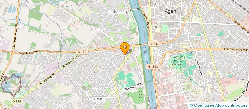 localisation de l'entreprise ISIS  LE PASSAGE