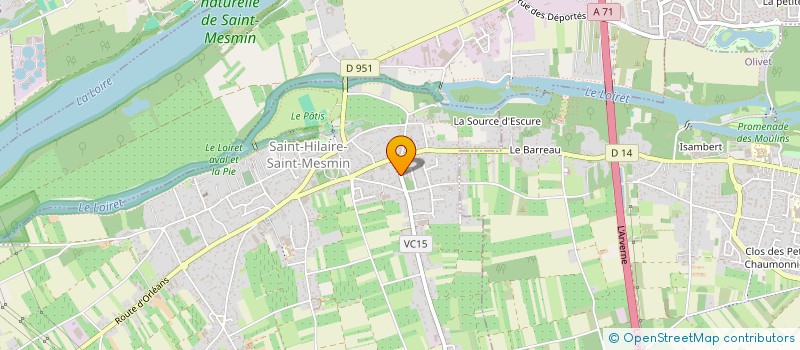 localisation de l'entreprise ISIS à SAINT-HILAIRE-SAINT-MESMIN