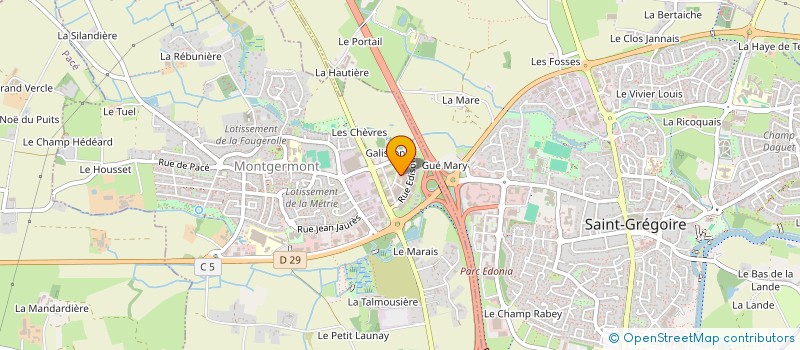 localisation de l'entreprise ISIS  RENNES