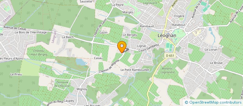 localisation de l'entreprise ISIS  LEOGNAN