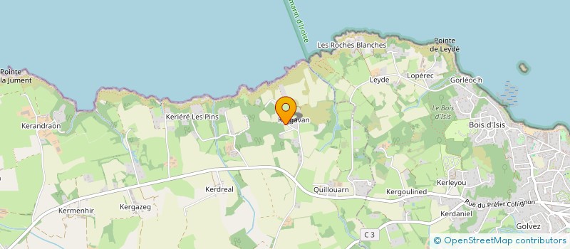 localisation de l'entreprise ISIS  POULLAN-SUR-MER