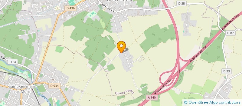 localisation de l'entreprise ISIS  QUINCY-VOISINS