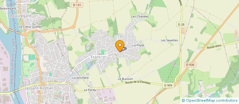 localisation de l'entreprise ISIS à FRANS