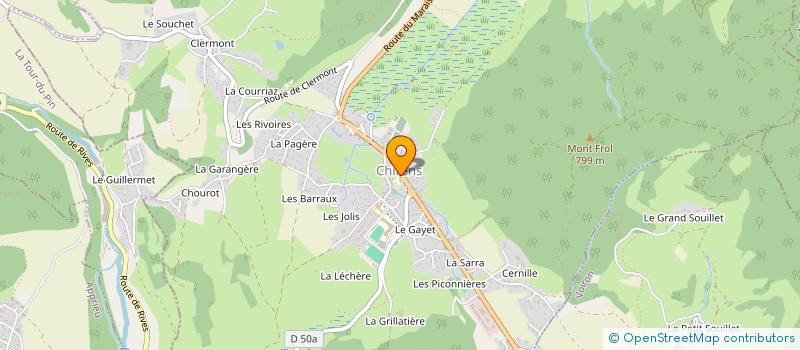 localisation de l'entreprise ISIS  CHIRENS