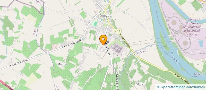 localisation de l'entreprise ISIS  DONZAC