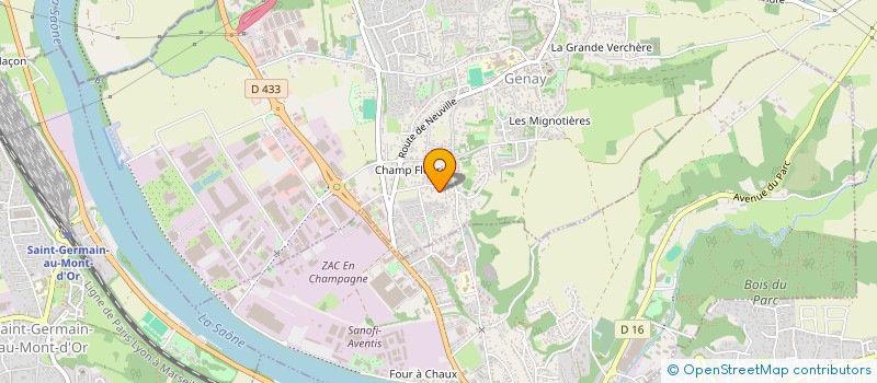 localisation de l'entreprise ISIS  GENAY