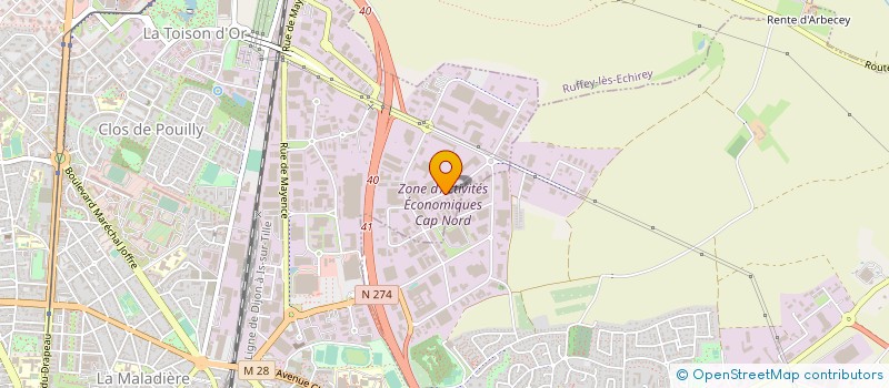 localisation de l'entreprise ISIS BOURGOGNE à DIJON