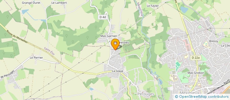 localisation de l'entreprise ISIS CREATION  PEROUGES