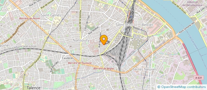 localisation de l'entreprise ISIS EST AU 106 à BORDEAUX