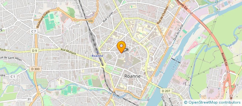 localisation de l'entreprise ISIS II  ROANNE