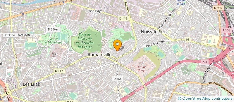 localisation de l'entreprise ISIS MEDICAL PARIS à ROMAINVILLE