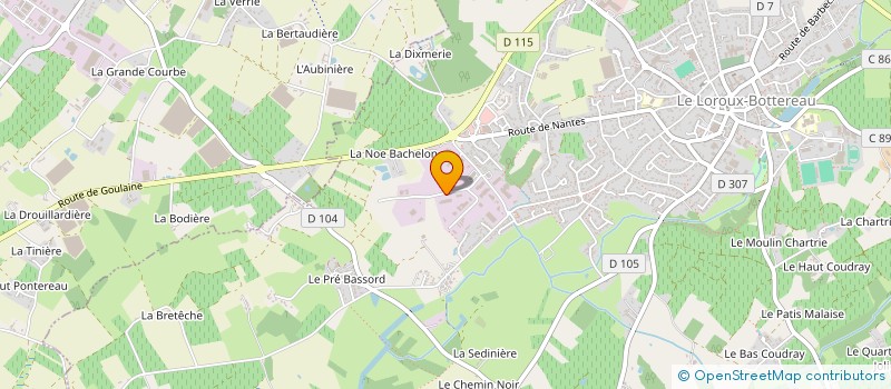 localisation de l'entreprise ISIS PAYS DE LA LOIRE à LE LOROUX-BOTTEREAU