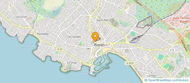 localisation de l'entreprise ISIS SELECTION  ROYAN