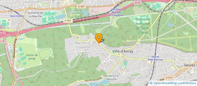 localisation de l'entreprise ISISTE  VILLE-D'AVRAY