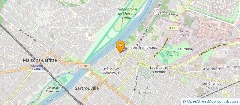 localisation de l'entreprise ISJA  SARTROUVILLE