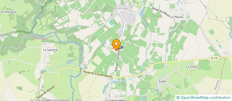 localisation de l'entreprise ISJL à ROSNAY