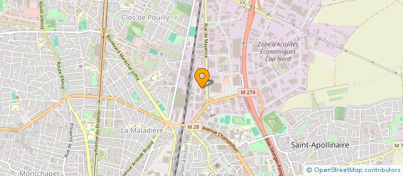 localisation de l'entreprise ISK ELEC à DIJON