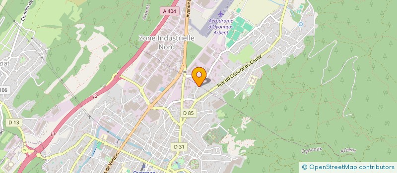 localisation de l'entreprise ISK HABITAT à OYONNAX